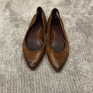 Frye Brown leather flats